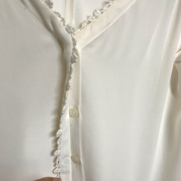 LOFT Tank Top with Crochet Trim Detail, Size XS - Picture 4 of 8